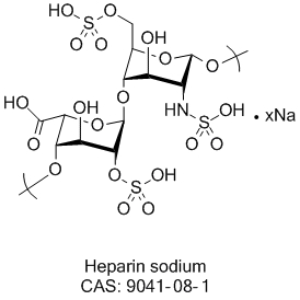 Heparin sodium salt, CAS# 9041-08-1