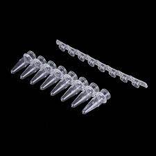 0.2ml 8-Strip PCR Tubes with Flat Caps